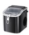 LHRIVER - Portable Countertop Ice Maker with Carrying Handle and Scoop, 9 Ice Cubes in 6 Minutes, 26 lbs Daily Output - Black-Front_Standard