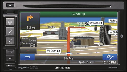  Alpine - 6.1&quot; - Built-In GPS - CD/DVD - Bluetooth-Enabled - In-Dash Receiver - Black