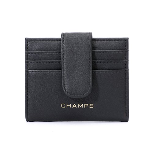 Champs Iconic Collection Snap Cardholder Black LB-907-BLACK - Best Buy
