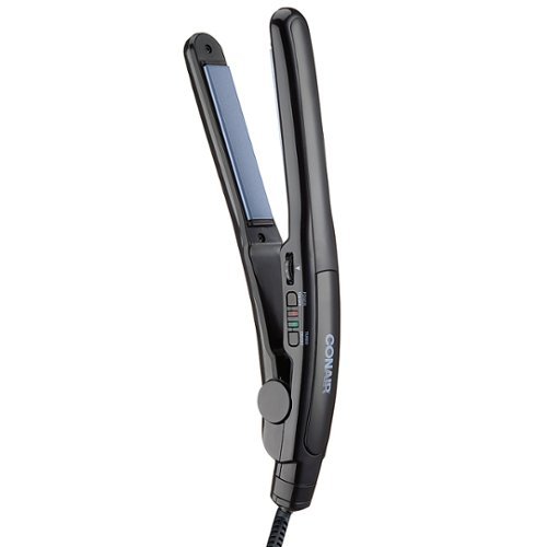Conair Instant Heat 3/4 Slim Ceramic Flat Iron - Black GLOBAL SHIPPING