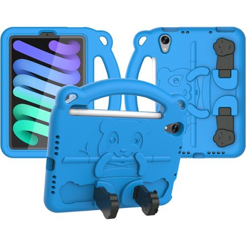 SaharaCase Teddy Bear KidProof Case for Apple iPad mini (A17 Pro) and Apple iPad mini (6th Generation 2021) - Blue WORLDWIDE DELIVERY