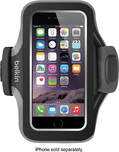  Belkin - Slim-Fit Plus Armband Case for Apple® iPhone® 6 and 6s - Black