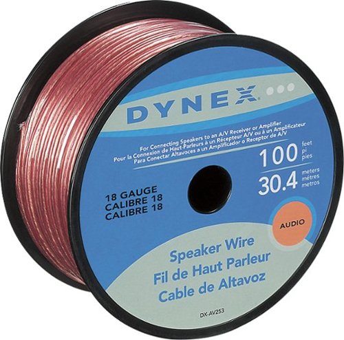 Dynex™ - 100' Spool Speaker Wire - Gold
