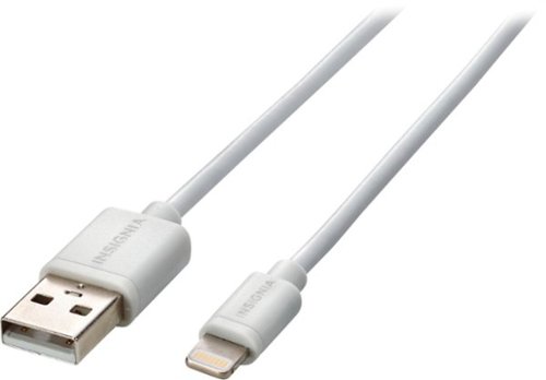  Insignia™ - Apple MFi Certified 6' Lightning Charge-and-Sync Cable - White