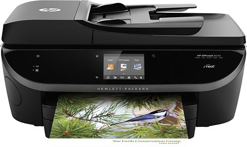  HP - Officejet OJ 8040 Wireless All-in-One Instant Ink Ready Printer - Black