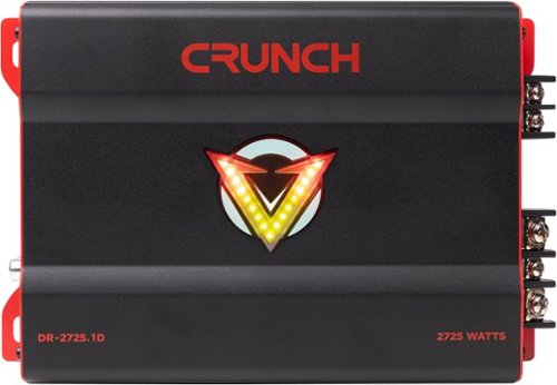 Crunch V-DRIVE 2725W Mono block Car Audio Amplifier - Black WORLDWIDE DELIVERY