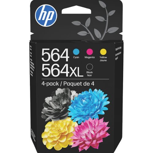 HP - 564 4-pack Standard Capacity Ink Cartridges - Black/Cyan/Magenta/Yellow-Front_Standard 