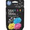 HP - 564 4-pack Standard Capacity Ink Cartridges - Black/Cyan/Magenta/Yellow-Front_Standard