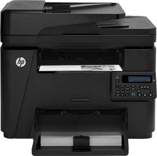  HP - LaserJet Pro M225dn Wireless Black-and-White All-In-One Printer - Black