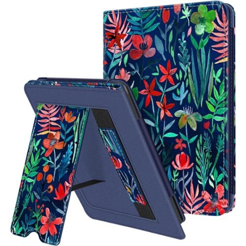 Kitcheniva - PU Leather Stand Case For 6 Inch All New Kindle 11th Gen 2024 2022 - Jungle Night-Front_Standard 