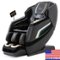 Alfine - A66 4D Full Body Massage Chair – Made in The U.S.A. with U.S. & Imported Material - Black-Front_Standard