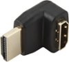 Dynex™ - Right-Angle Male HDMI-to-Female HDMI Adapter - Black-Front_Standard