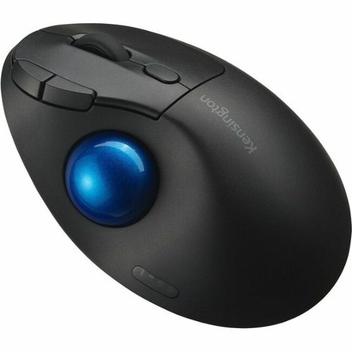 Kensington - Pro Fit Ergo TB450 Trackball - Optical - Wireless - Bluetooth - 2.40 GHz - USB 2.0 Type A - 1600 dpi - Wireless - Black-Front_Standard 