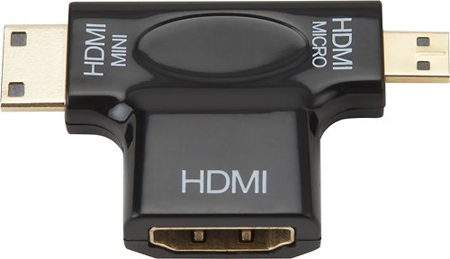  Dynex™ - Mini HDMI-to-Micro HDMI Adapter - Black