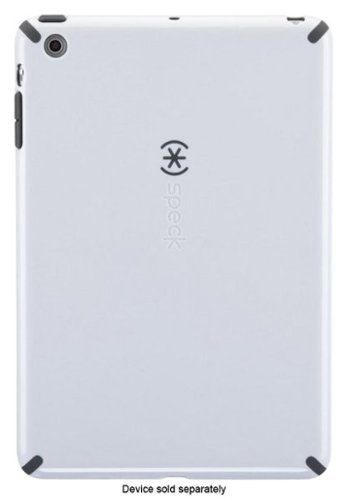 Speck - CandyShell Case for Apple® iPad® mini - White/Slate-Front_Standard 