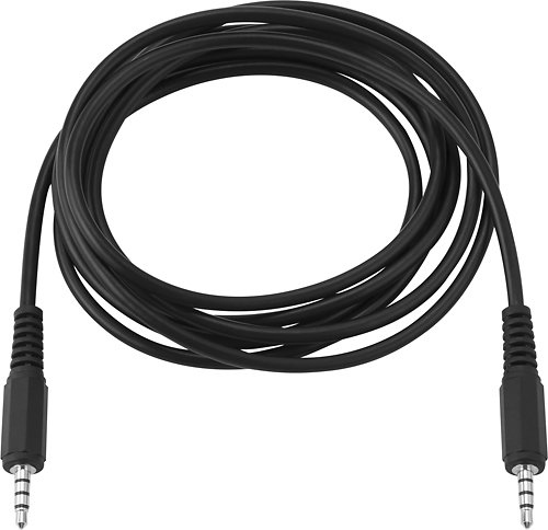  Dynex™ - 6' Male-to-Male 4-Conductor (TRRS) 3.5mm Cable - Black