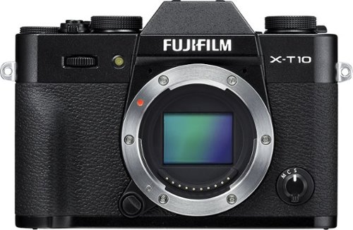 Fujifilm - X-T10 Mirrorless Camera (Body Only) - Black-Front_Standard 