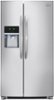 Frigidaire - Gallery 22.6 Cu. Ft. Frost-Free Side-by-Side Refrigerator with Thru-the-Door Ice and Water - Stainless Steel-Front_Standard