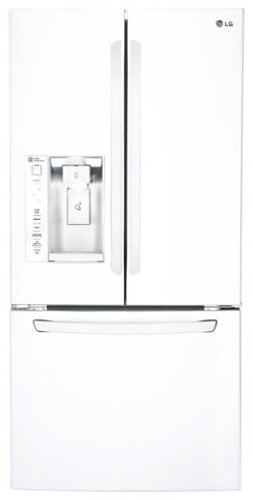  LG - 24.2 Cu. Ft. French Door Refrigerator with Thru-the-Door Ice and Water