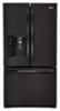 LG - 28.8 Cu. Ft. French Door Refrigerator with Thru-the-Door Ice and Water - Black-Front_Standard