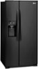 LG - 22.1 Cu. Ft. Side-by-Side Refrigerator with Thru-the-Door Ice and Water - Black-Angle_Standard