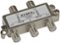 Dynex™ - 4-Way Coaxial Splitter - Silver-Front_Standard