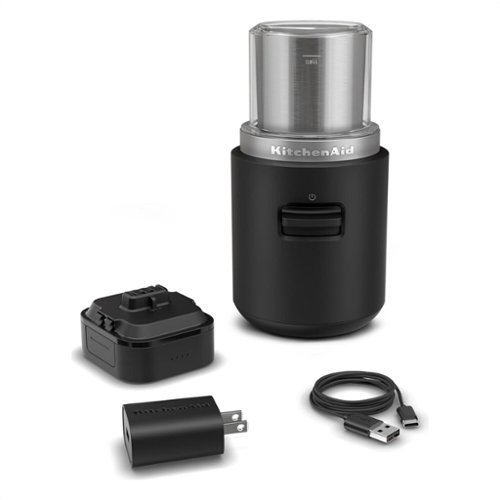 KitchenAid - Go Cordless Blade Grinder with Battery - Black