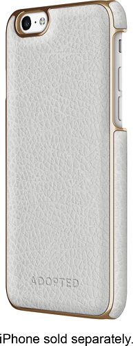  ADOPTED - Leather Wrap Case for Apple® iPhone® 6 - White/Gold