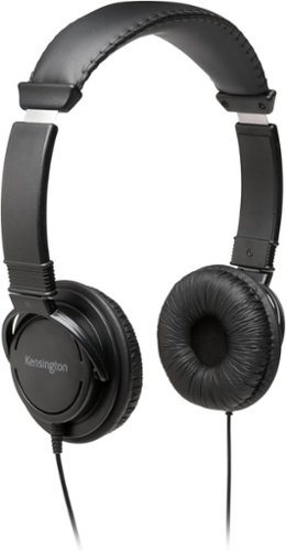 Kensington - Classic EQ 3.5mm Headphone K97602WWB Wired Over-Ear Stereo Headset with 40mm Drivers, 6ft Cable, Cushioned Ear Pads-Front_Standard 