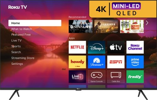 Roku - 55" Class Plus Series 4K QLED Mini-LED Smart RokuTV-Front_Standard 