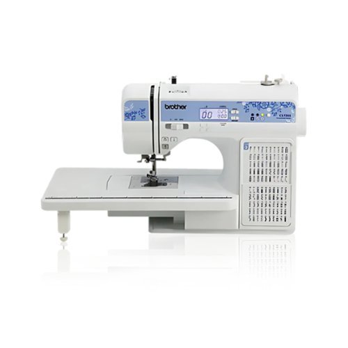 Brother - CS7205 Computerized Sewing Machine with Wide Table and 205 Stitches-Front_Standard 