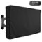 KHOMO GEAR - Outdoor TV Cover for 55" to 58" Inch TV – Weatherproof Protector for Flat Screen TVs - Black-Front_Standard