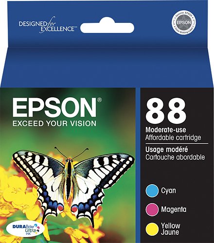  Epson - 88 Standard Capacity Ink Cartridge - Cyan/Magenta/Yellow