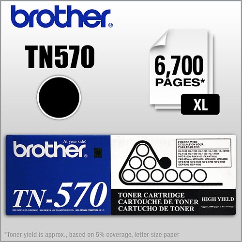  Brother - TN570 High-Yield Toner Cartridge - Black