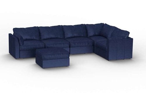 Lovesac - 6 Seats + 8 Angled Sides Corded Velvet Sactional & Standard Foam