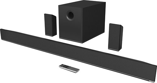  VIZIO - 5.1-Channel Soundbar System with Bluetooth and 8&quot; Wireless Subwoofer - Black