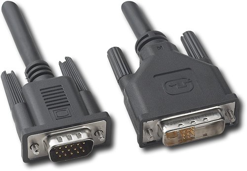  Dynex™ - 6' DVI-to-VGA Cable - Black
