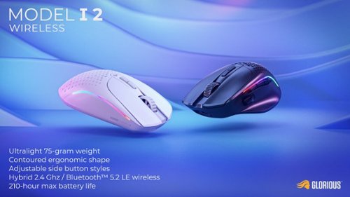 Glorious Model I 2 Ultra Lightweight Wireless Optical Gaming Mouse with 9 Programmable Buttons - Wireless - Matte Black WHERE TO BUY