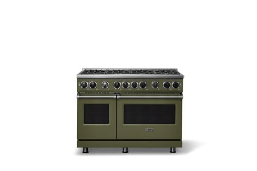 Viking - 48"W. 7.3 Cu. Ft. Freestanding Sealed 8 Burner Gas Range - Martini - Martini-Front_Standard 
