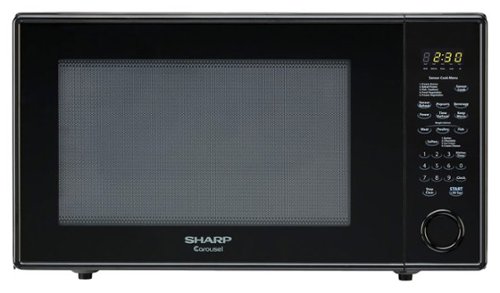  Sharp - 2.2 Cu. Ft. Full-Size Microwave - Black