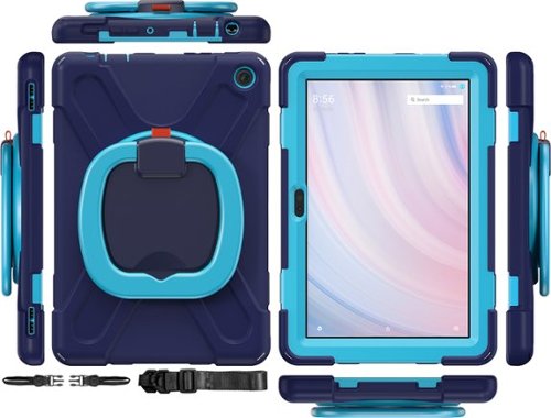 SaharaCase SpLaSh Series Heavy Duty Case for Amazon Fire HD 10 (2023) - Blue GLOBAL SHIPPING
