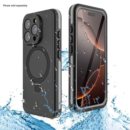 SaharaCase Oasis Series Water-Resistant Case with MagSafe for Apple iPhone 16 Pro Max - Black SHOP ONLINE
