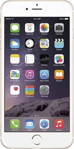  Apple - Geek Squad Certified Refurbished iPhone 6 Plus 4G LTE with 64GB Memory Cell Phone - Gold (Unlocked)