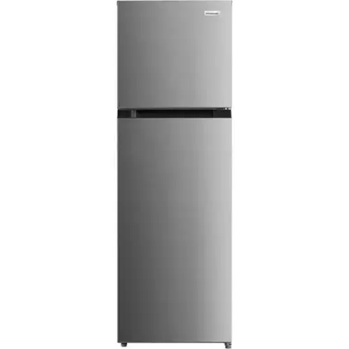 Front. Frigidaire - 10 Cu. Ft. Garage Ready Top Freezer Apartment-Size Refrigerator - Fingerprint-Resistant Stainless Steel Look.
