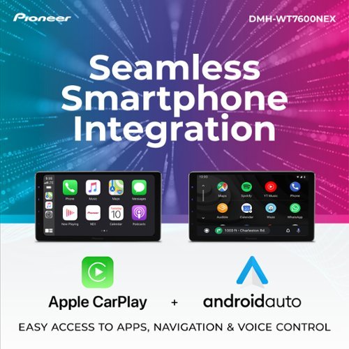 Pioneer 9 Amazon Alexa and Wireless Android Auto/Apple CarPlay Bluetooth Floating Multimedia Receiver - Black BUY IN JAPAN