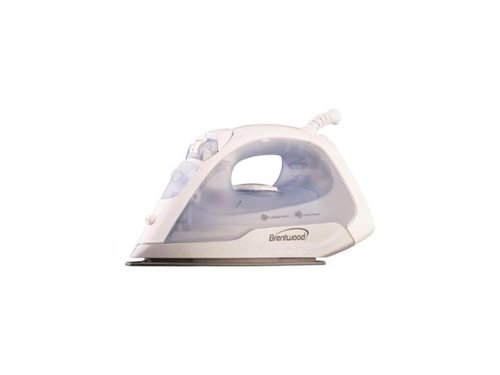 Brentwood Appliances - Brentwood Non-Stick Steam Iron, White MPI-52 - Silver-Front_Standard 