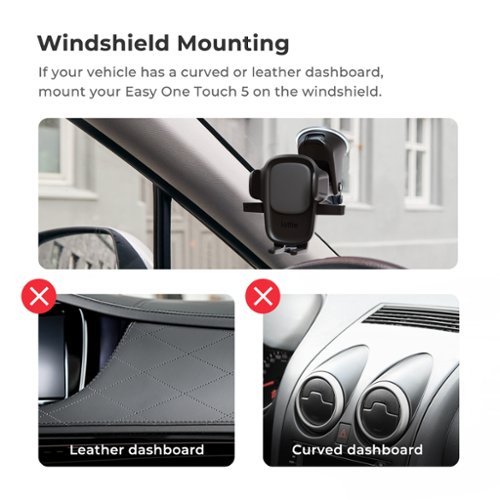 iOttie Easy One Touch 5 Universal Dash/Windshield Mount for Mobile Phones - Black WORLDWIDE DELIVERY