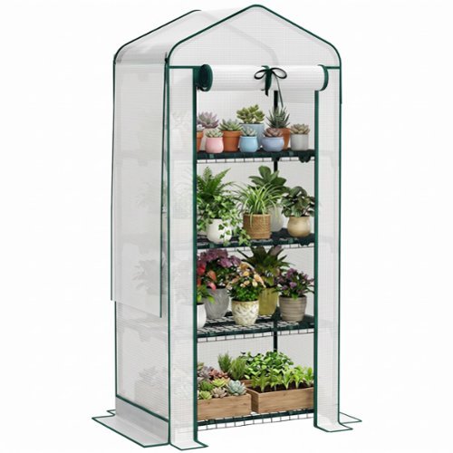 Outsunny - Greenhouse with Screen Roof-Front_Standard 