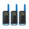 Motorola - Talkabout 25-Mile 22-Channel 2-Way Radios (3-Pack) - Black/Blue-Front_Standard