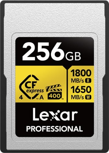 Lexar - 256GB  GOLD CFexpress 4.0 Type A Memory Card,  for Photographers, Videographers, Up to 1800/1650 MB/s, VPG 400